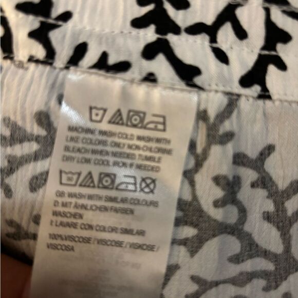 Denim & Co Beach Coverup pants Sz 5X Women's Pants coral patterned - Picture 5 of 7